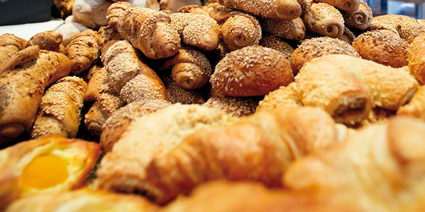 Croissants und Plundergebäck